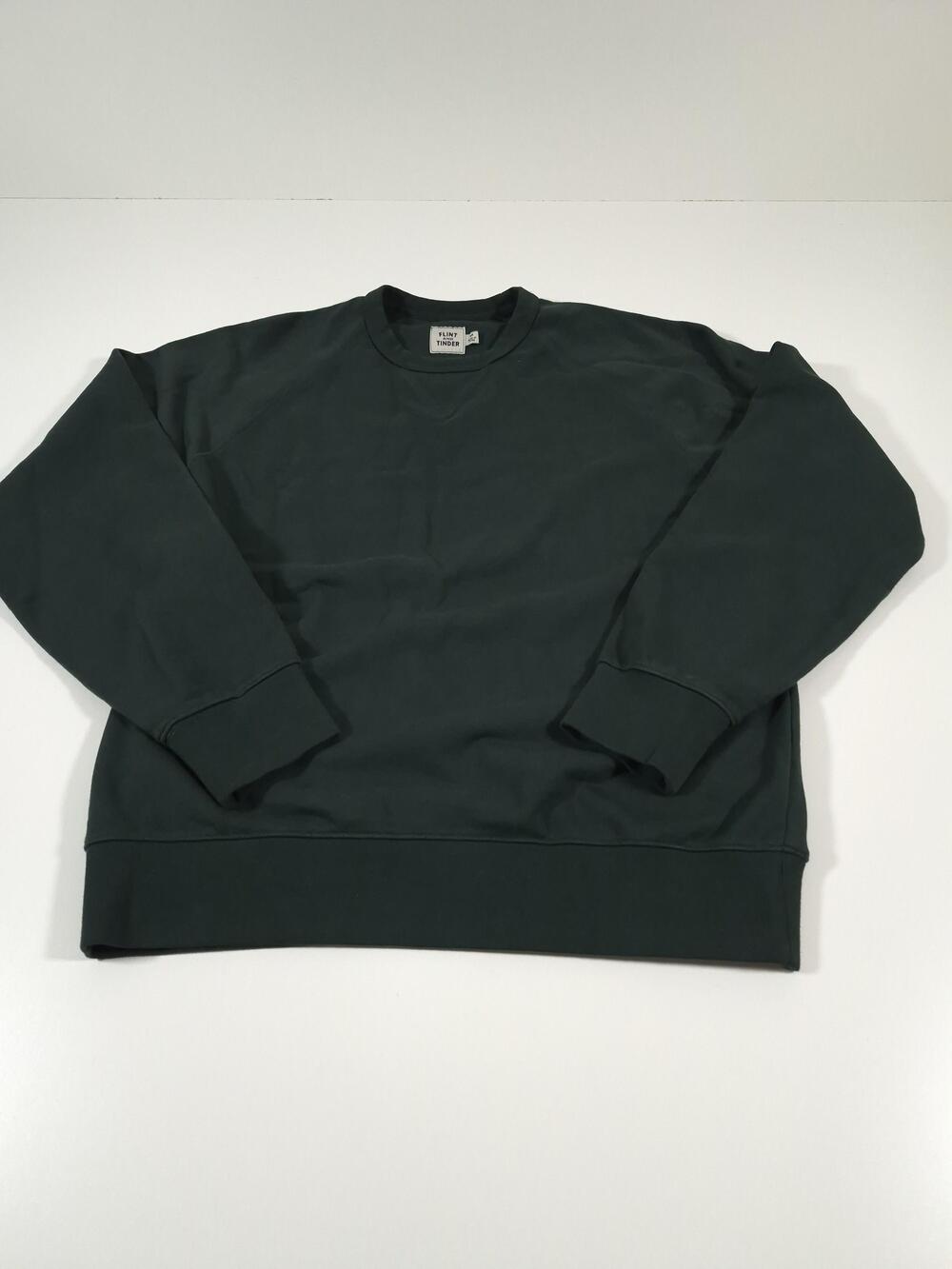 Flint And Tinder Midweight Terry Crewneck Sweatshirt Men's M Green Huckberry